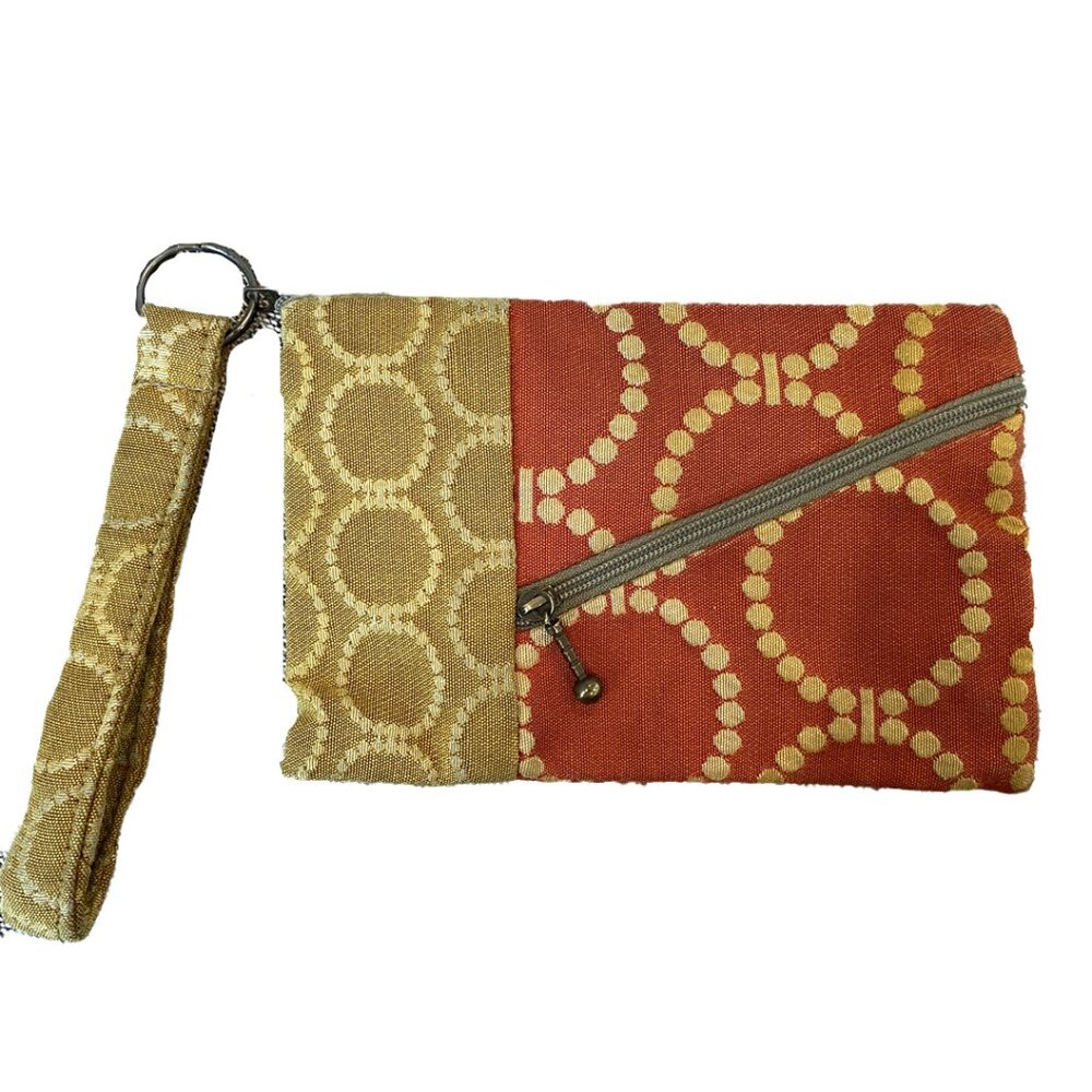 Maruca  Women's Fall Colors Woven Tapestry Handmade in Colorado Beetle Wristlet